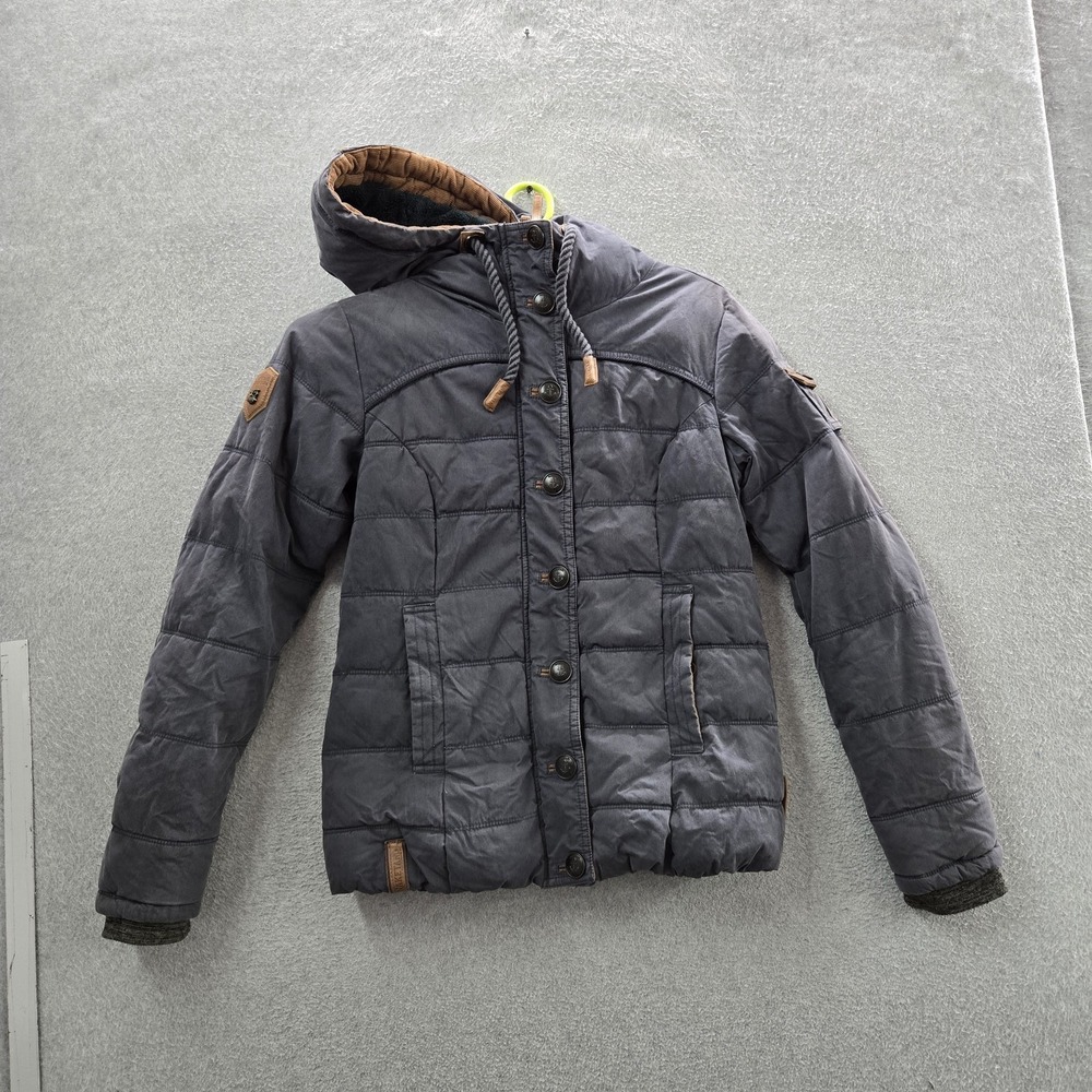 Naketano Women Jacket M Blue Parka Breakfast‎ Club Hooded
